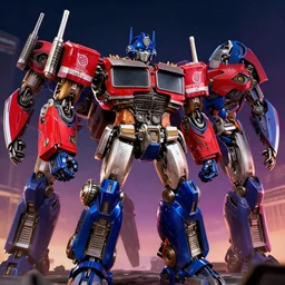 dead space optimus prime in night vs megatron, trending on Artstation, 8K, highly detailed, vibrant colors
