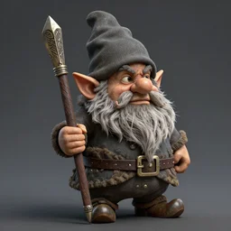 half machine, half grizzled gnome, extremely detailed,