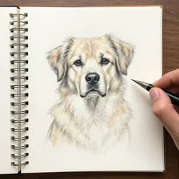 ‘ a dog sketch ’