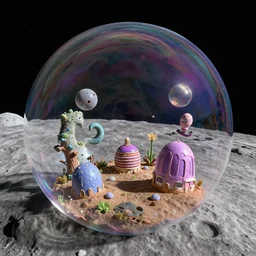 bubble habitat on the moon