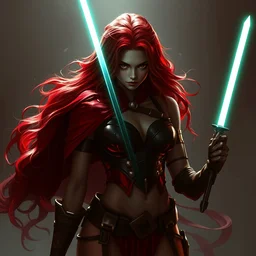 mara jade by artgerm and wlop, great composition, chiaroscuro lighting