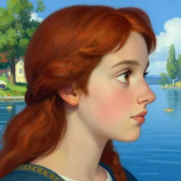 closeup profile medieval nicoletta ceccoli, mark ryden, lostfish, max fleischer face portrait of a sunday afternoon on the island of la grande jatte, hyper realistic, artstation, illustration, digital paint, matte paint, vivid colors, bright, cheerful, detailed and intricate environment
