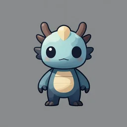 a vector icon of a digital creature, highly detailed, blank background