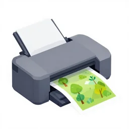 a giant printer printing colorful nature, low poly, on white background, isometric art, 3 d render, insanely detailed, artstation, concept art, behance, ray tracing, smooth, sharp focus, ethereal lighting