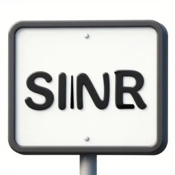 a sign with a singular word on it