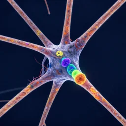 neuron microscopy image synapse glutamate fluorescent microscopy high detail super resolution