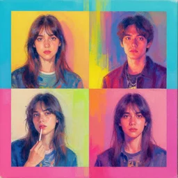 album cover design in beautiful bright colors by jonathan zawada and james jean