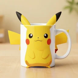 pikachu mug, advertising photography