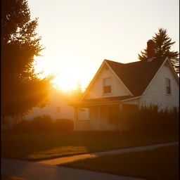 house burning down aesthetic, golden hour, ultra hd, shot on a kodak 3 5 mm film camera, smooth sharp focus, tumblr aesthetic,