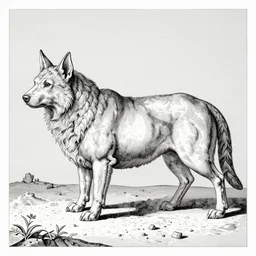 beautiful animal, engraving by piranesi, by durer, by claude mellan, by hendrik goltzius, artstation hq
