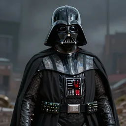 digital paint of Darth Vader, ultra realistic details