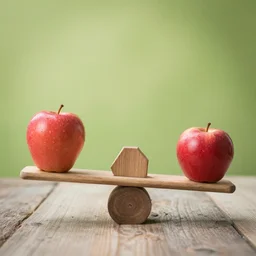 balance with one apple