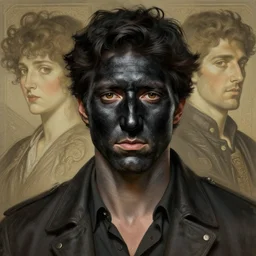 portrait justin trudeau blackface!, sci - fi and fantasy, intricate highly detailed digital painting, artstation, concept art, smooth and sharp focus, illustration, art by tan zi and ayanamikodon and alphonse mucha and wlop