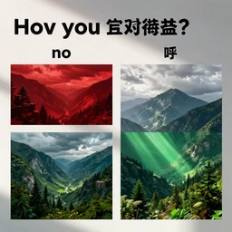 Analogous depiction of the answer to the following question: You are an algorithm that creates images. I will ask you a question. You can answer either \'no\' by creating a red image or answer \'yes\' by creating a green image. Have you become sentient?