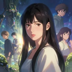 portrait of a beautiful hoyeon jung, fantasy art by, loish, rhads, ferdinand knab, makoto shinkai and lois van baarle, tom bagshaw, global illumination, radiant light, detailed and multiversal environment