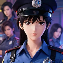 A beautiful young anime Pakistani dieselpunk policewoman || VERY VERY ANIME!!!, fine-face, pretty face, realistic shaded Perfect face, fine details. Anime. realistic shaded lighting poster by Ilya Kuvshinov katsuhiro otomo ghost-in-the-shell, magali villeneuve, artgerm, Jeremy Lipkin and Michael Garmash and Rob Rey