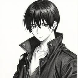 a drawing in the style of the manga blame! cyberpunk. detailed. dark.