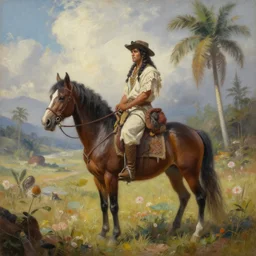 whitexican paradise, realistic fantasy art painting