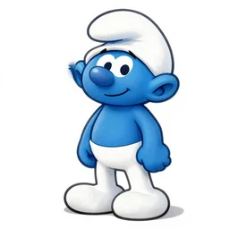 anatomical chart for a smurf