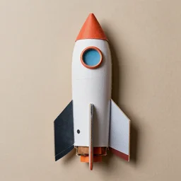 homemade rocket made out of scrap, uncropped, photorealistic, ultra high detail, 8k