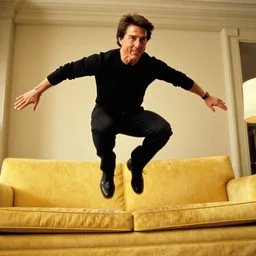 tom cruise jumping! on oprah yellow couch