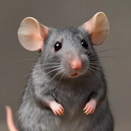 a highly detailed portrait of dean martin as a gray, male, anthropomorphic rat, in the style of zootopia