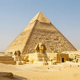an anthropomorphic beautiful great futuristic pyramid civilisation in a desert, gold, sphinx, dungeon temple, fine art, award winning, intricate, elegant, sharp focus, octane render, hyperrealistic, cinematic lighting, highly detailed, digital painting, 8 k concept art, art by jamie hewlett and z. w. gu, masterpiece, trending on artstation, 8 k