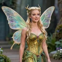 kirsten bell as faery, medival, fantasyland, colorful, highly detailed - n 6
