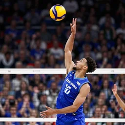 nba player spikes the ball like volleyball