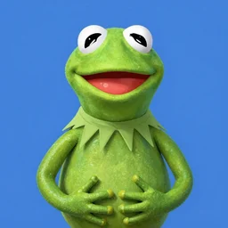 portrait of Kermit the frog in Brain Damage (1988), highly detailed, centered, solid color background, digital painting, artstation, concept art, smooth, sharp focus, illustration, artgerm, donato giancola, Joseph Christian Leyendecker, Les Edwards, Ed Repka, WLOP, Artgerm