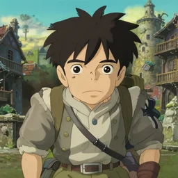 a full body portrait of a clumsy adventurer, finely detailed features, closeup at the faces, perfect art, at an ancient city, gapmoe yandere grimdark, trending on pixiv fanbox, painted by greg rutkowski makoto shinkai takashi takeuchi studio ghibli, akihiko yoshida