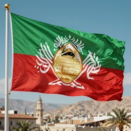 the kurdish flag in the communist version