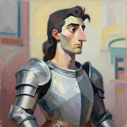 greg manchess portrait painting of partially armored pablo picasso as overwatch character, medium shot, asymmetrical, profile picture, organic painting, sunny day, matte painting, bold shapes, hard edges, street art, trending on artstation, by huang guangjian, gil elvgren, ruan jia, randy vargas, greg rutkowski
