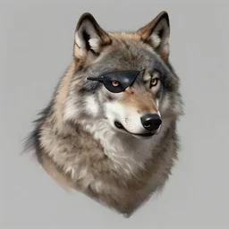 a portrait of wolf o'donnell, tech eyepatch, artstation, greg rutkowski, gregory manchess, greg hildebrandt, concept art, furry furaffinity