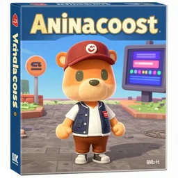 Villager from animal crossing super smash bros as a 90s gangster in GTA V, Cover Art by Stephen Bliss, Boxart, Loading Screen. 8k Resolution