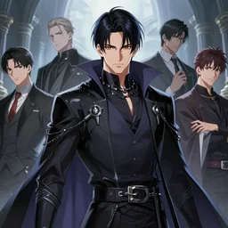 male necromancer, anime key visual, handsome and attractive man, highly detailed, smooth, sharp focus, trending on artstation, concept art, by shumolly and monable and artgerm and greg rutkowski and jo chen and pilyeon and ruan jia