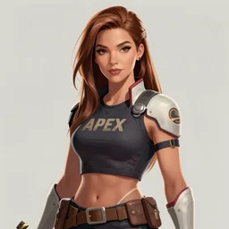 Jessica Simpson  as an Apex Legends character digital illustration portrait design by, Mark Brooks and Brad Kunkle detailed, gorgeous lighting, wide angle action dynamic portrait