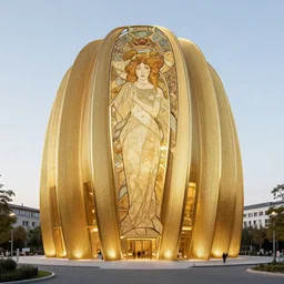 knitting gold zaha hadid architecture by alphonse mucha