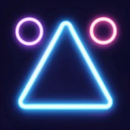 neon shapes simple triangles circles, cartoon digital painting, detailed, beautiful brush stroke rendering, by beeple, by hayao miyazaki, by takashi murakami, by masahiro ito, 4 k wallpaper