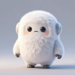 fluffy cute robot