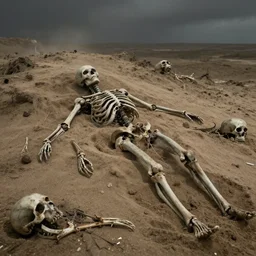 humans perished next to their kind in the dirt. their dreams forgotten, horrors faced. the bones turn to sand. upon that sand walks the new god, one that will never die. because this world doesn't belong to you, or the people before. it belongs to someone who's yet to come.