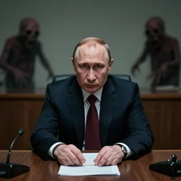 Vladimir Putin in backrooms, creepypasta, horror