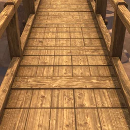 wooden bridge texture, video game asset