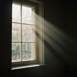 dramatic photograph of window letting in god rays