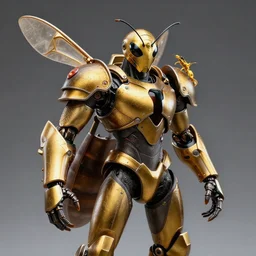 warrior with wasp armour, highly detailed, 8 k, hdr, smooth, sharp focus, high resolution, award - winning photo