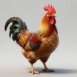 fantasy half chicken half human, high detail, fantasy art, concept art, 4 k, ultra detail, computer art