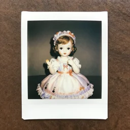 polaroid of a porcelain doll