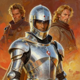 kitt knight rider, moebius and ralph mcquarrie style painting, star wars dune, the incal