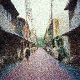 Japan 1970's streets, color photo by Slim Aarons
