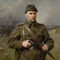 General Andrey Vlasov from the Russian Liberation Army by William Adolphe Bouguereau